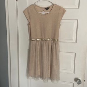 tan sparkly dress for girls